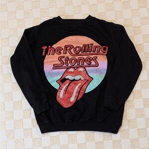 The Rolling Stones Black Longsleeve Crewneck Size XS